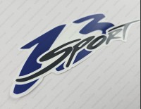 Boston Whaler 13 Sport Boat Clear Vinyl Decal 9.75"